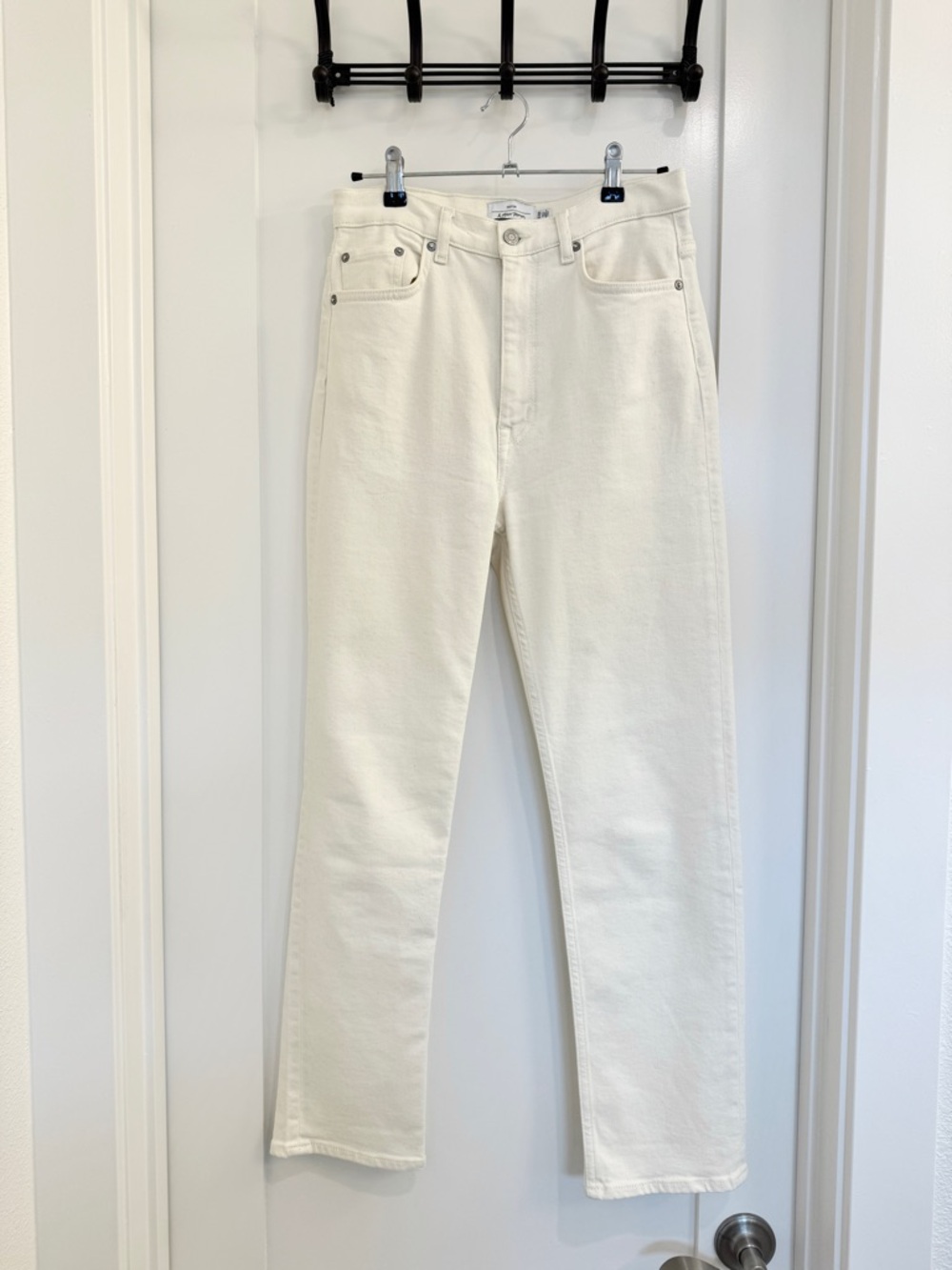 & Other Stories Off-White High-Rise Straight Jeans